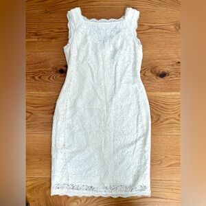 Cache Lace Midi Dress - Cream